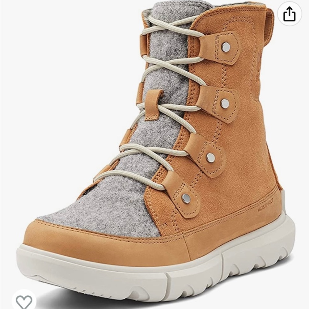 Sorel Women's Explorer II Joan Faux Fur Boot — Waterproof Suede Boots - Picture 7 of 12